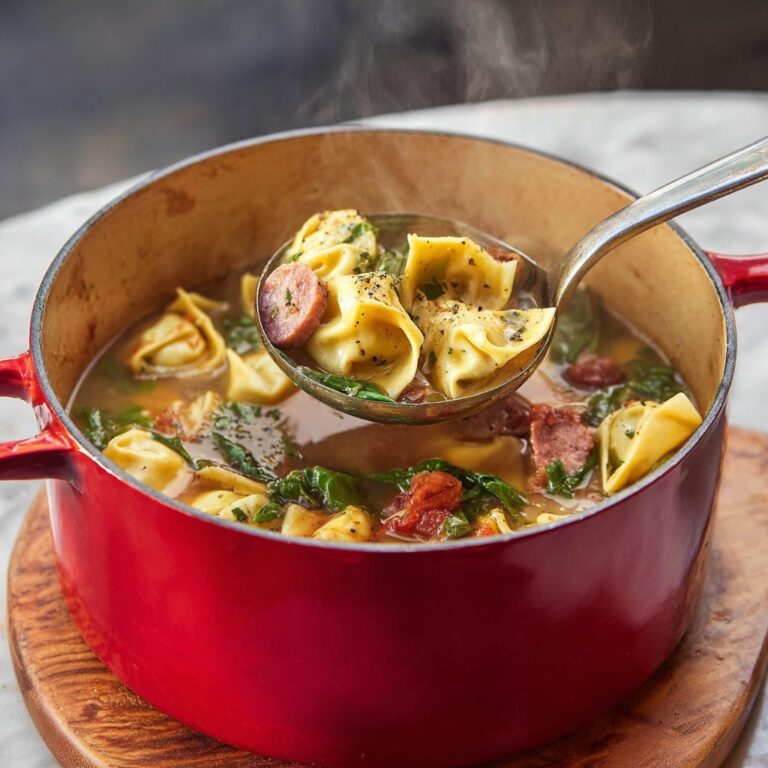 Sweet Italian Sausage Tortellini Soup Recipe