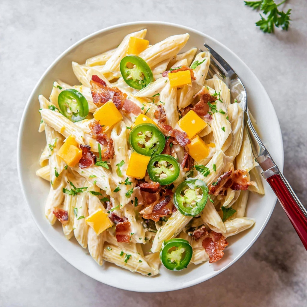 Jalapeno Popper Pasta Salad Recipe - Recipe Image