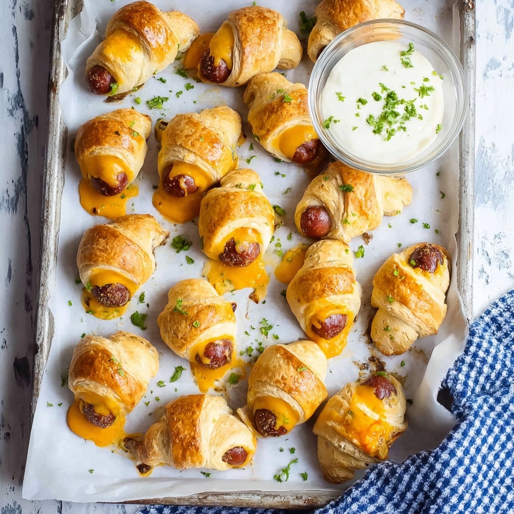 Pigs in a Blanket with Cheddar, Ranch, and Parmesan Recipe - Recipe Image