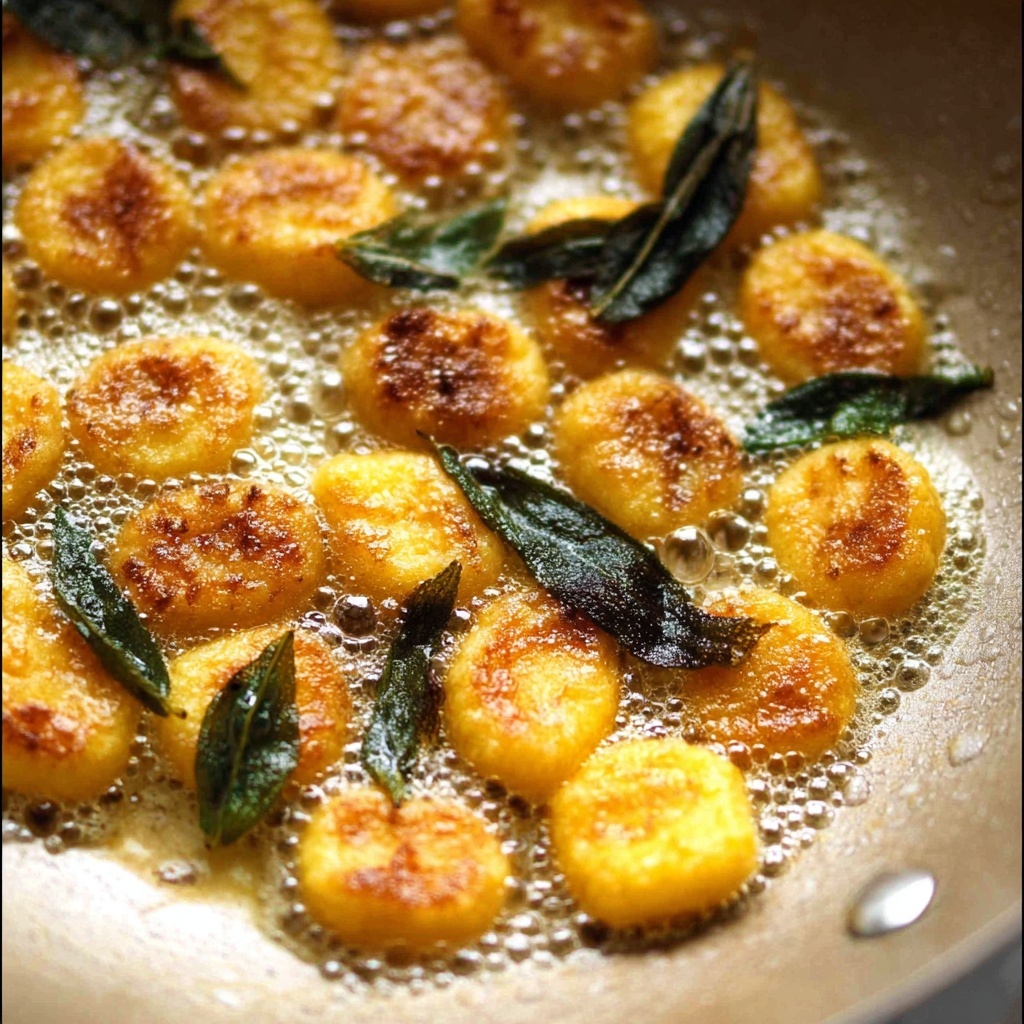 Easy Pumpkin Gnocchi with Sage Butter Sauce Recipe - Recipe Image