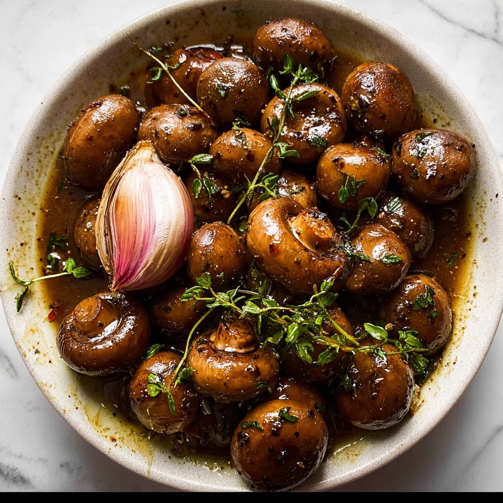 Balsamic Marinated Mushrooms Recipe - Recipe Image