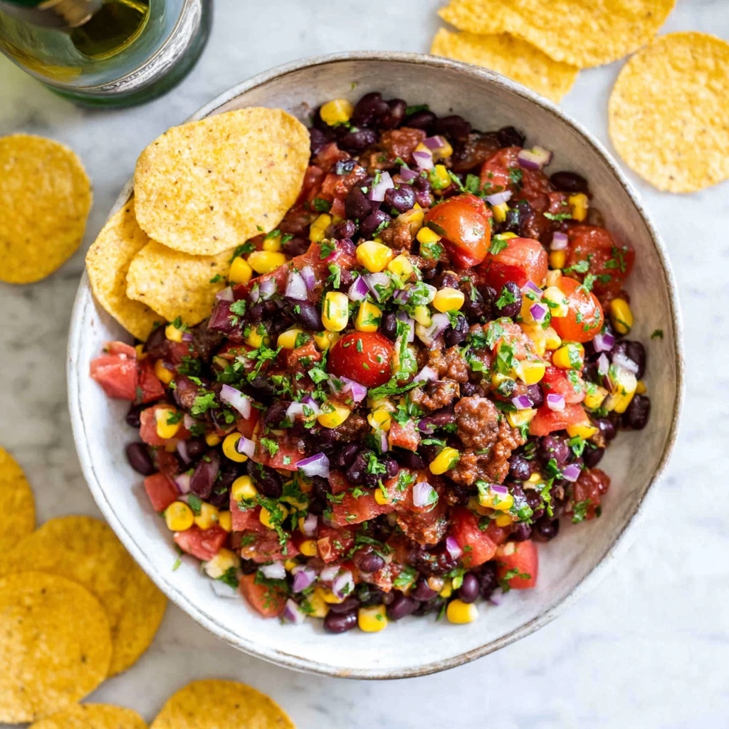 Pig Out Salsa (Chorizo, Black Bean and Corn Salsa) Recipe - Recipe Image