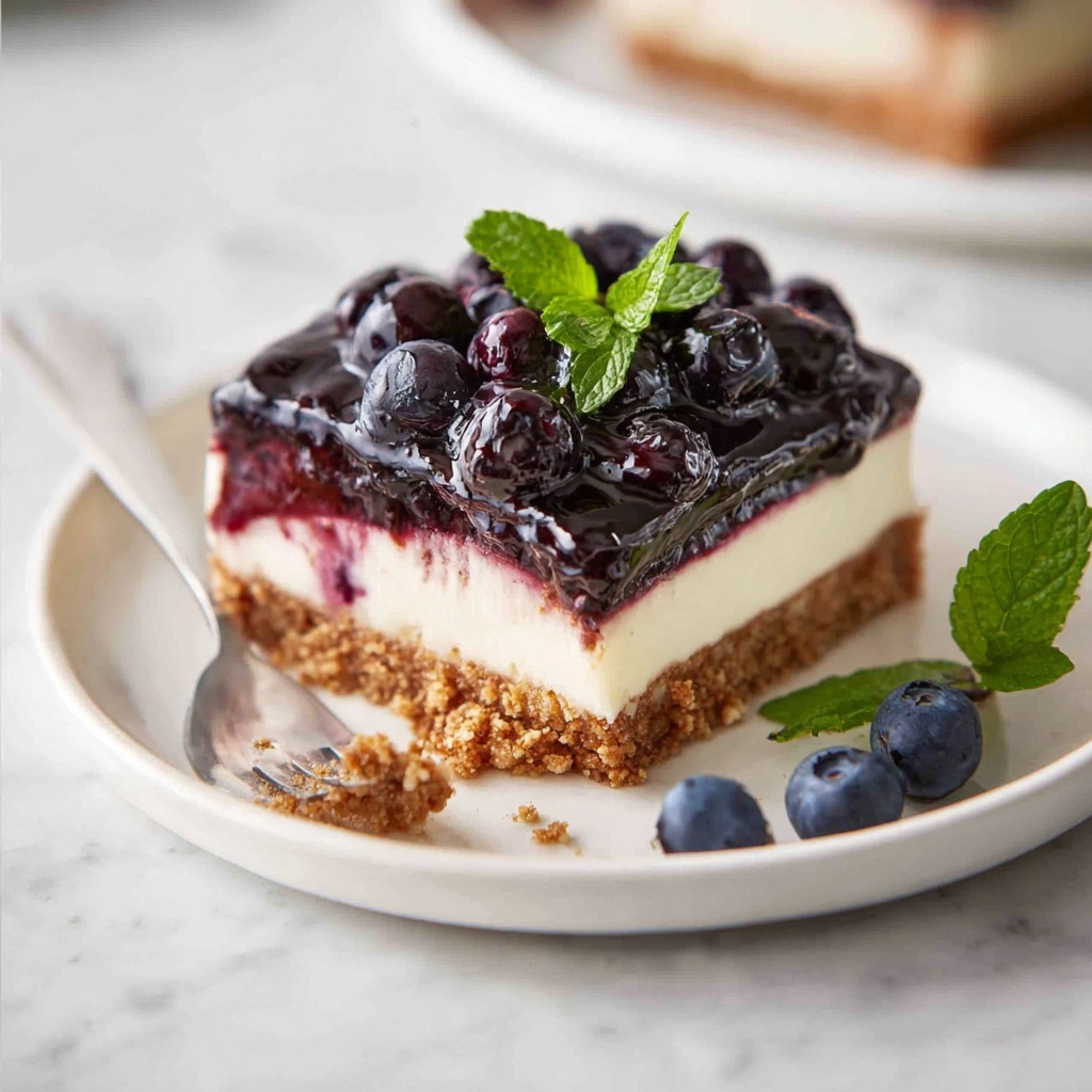 Classic Blueberry Cheesecake Bars Recipe - Recipe Image