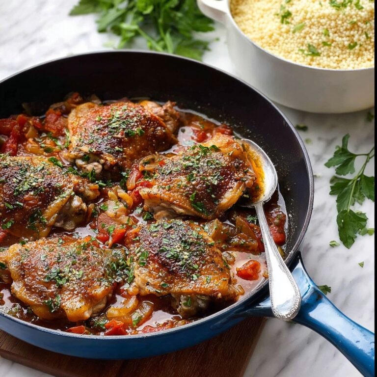 Syrian Chicken with Giant Couscous and Fresh Herbs Recipe