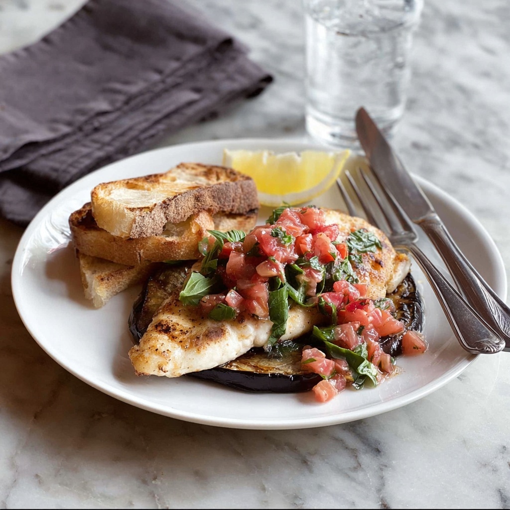 Fish with Spicy Tomato Basil Salsa Recipe - Recipe Image