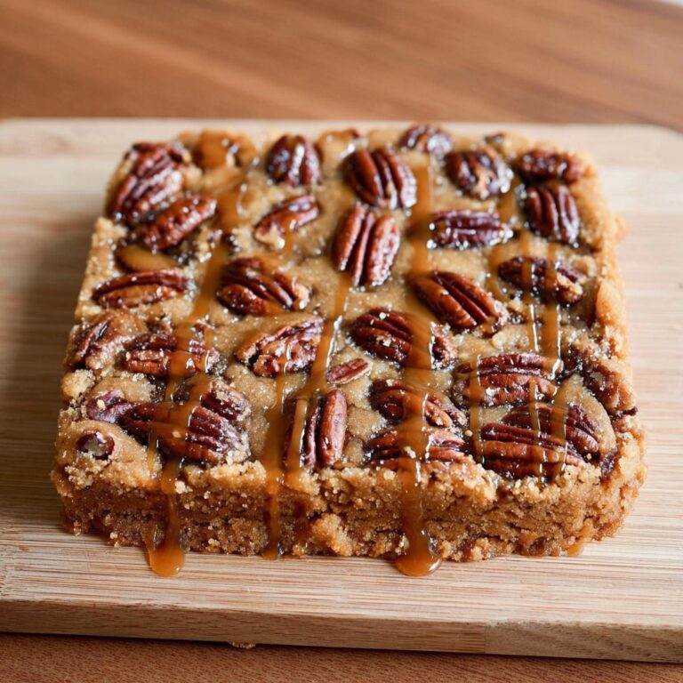 Salted Caramel Pecan Bars Recipe