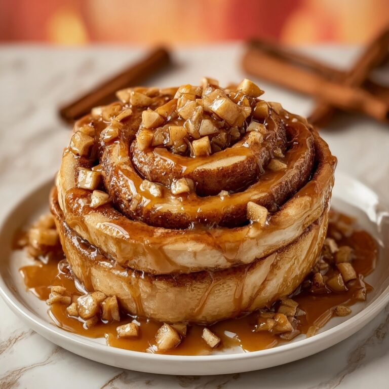 Caramel Apple Cinnamon Rolls with Caramel Glaze Recipe