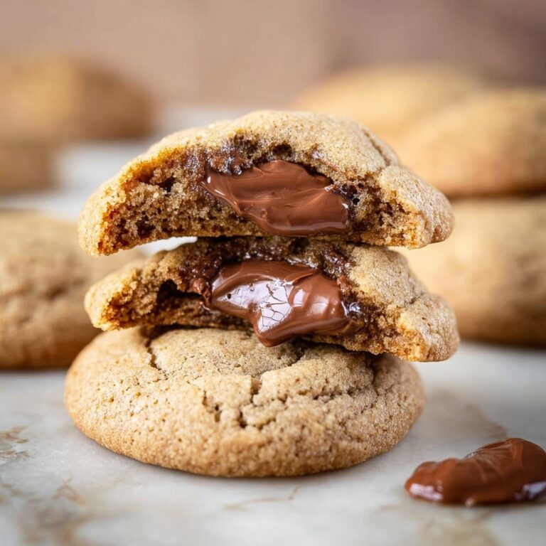 Nutella Stuffed Gingerbread Cookies Recipe