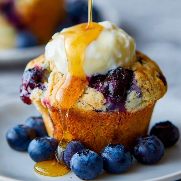 Buttermilk Blueberry Pancake Muffins Recipe