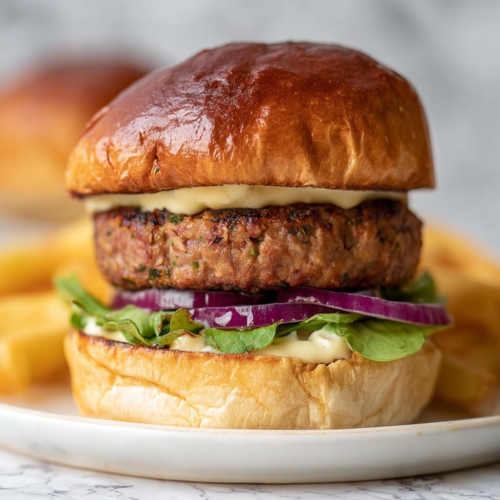 Feta and Sun-Dried Tomato Chicken Burgers with Pesto Mayo Recipe - Recipe Image