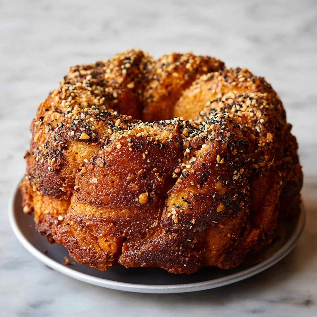 No-Knead Savory Monkey Bread with Herbs, Nuts, and Cheddar Recipe - Recipe Image