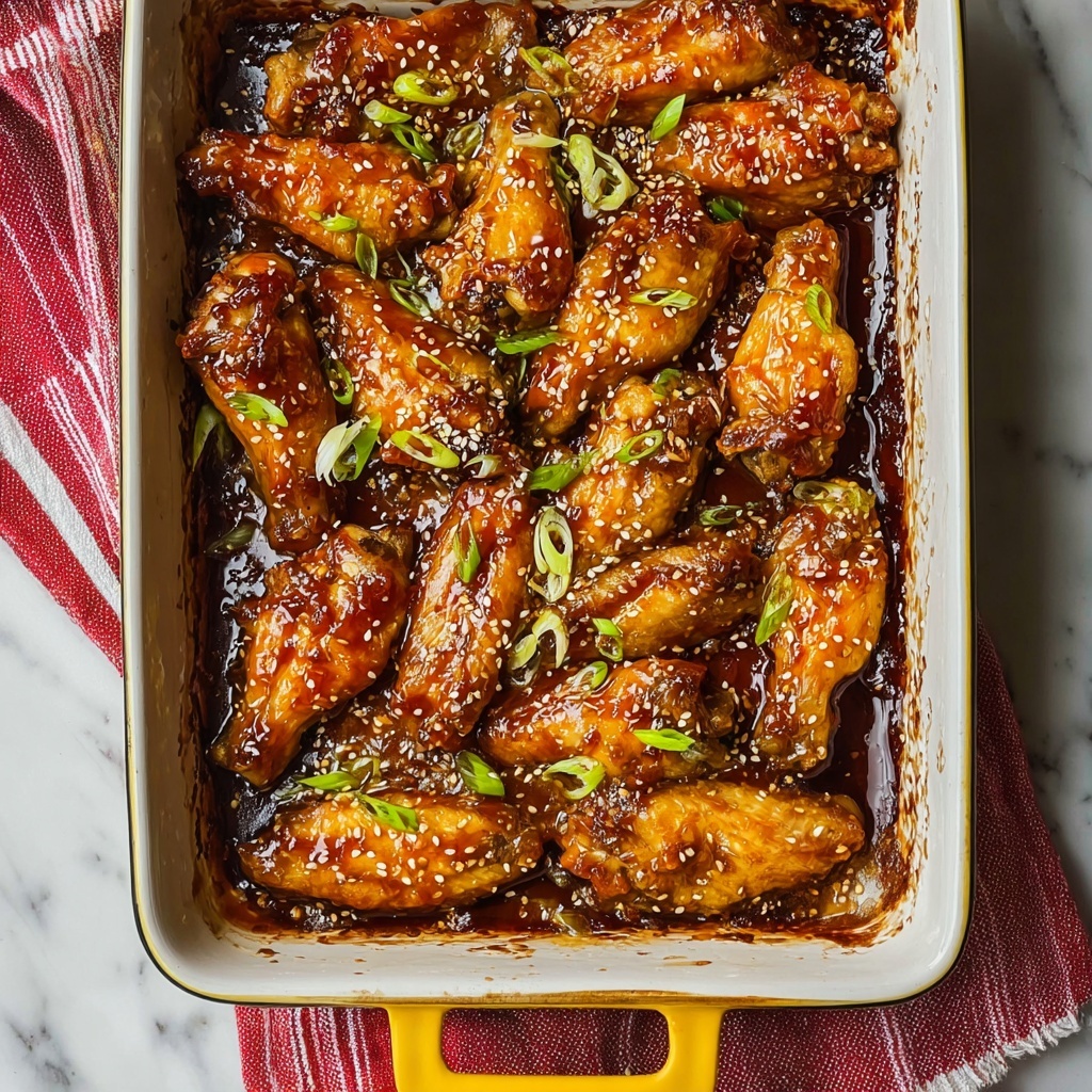 Baked Sesame Sticky Wings Recipe - Recipe Image