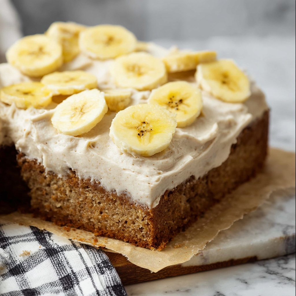 Banana Cake with Kahlua Whipped Cream Recipe - Recipe Image