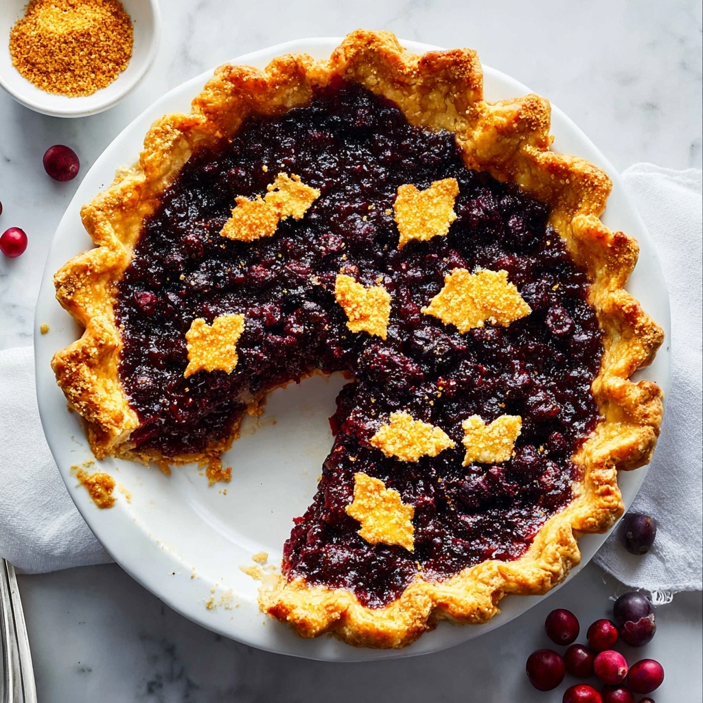 Cranberry Pie with Flaky Crust and Orange-Infused Filling Recipe - Recipe Image