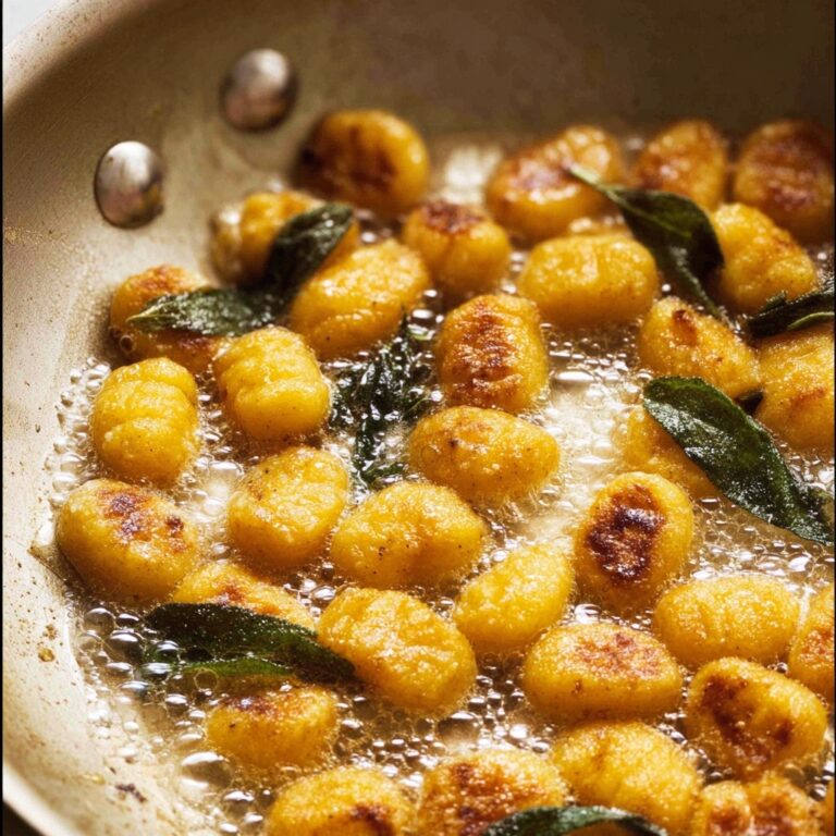 Easy Pumpkin Gnocchi with Sage Butter Sauce Recipe