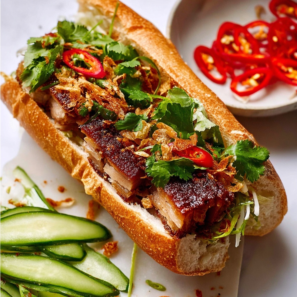 Crispy Pork Belly Banh Mi Recipe - Recipe Image