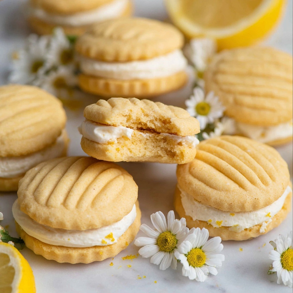 Melting Moments Sandwich Cookies with Lemon Passionfruit Frosting Recipe - Recipe Image