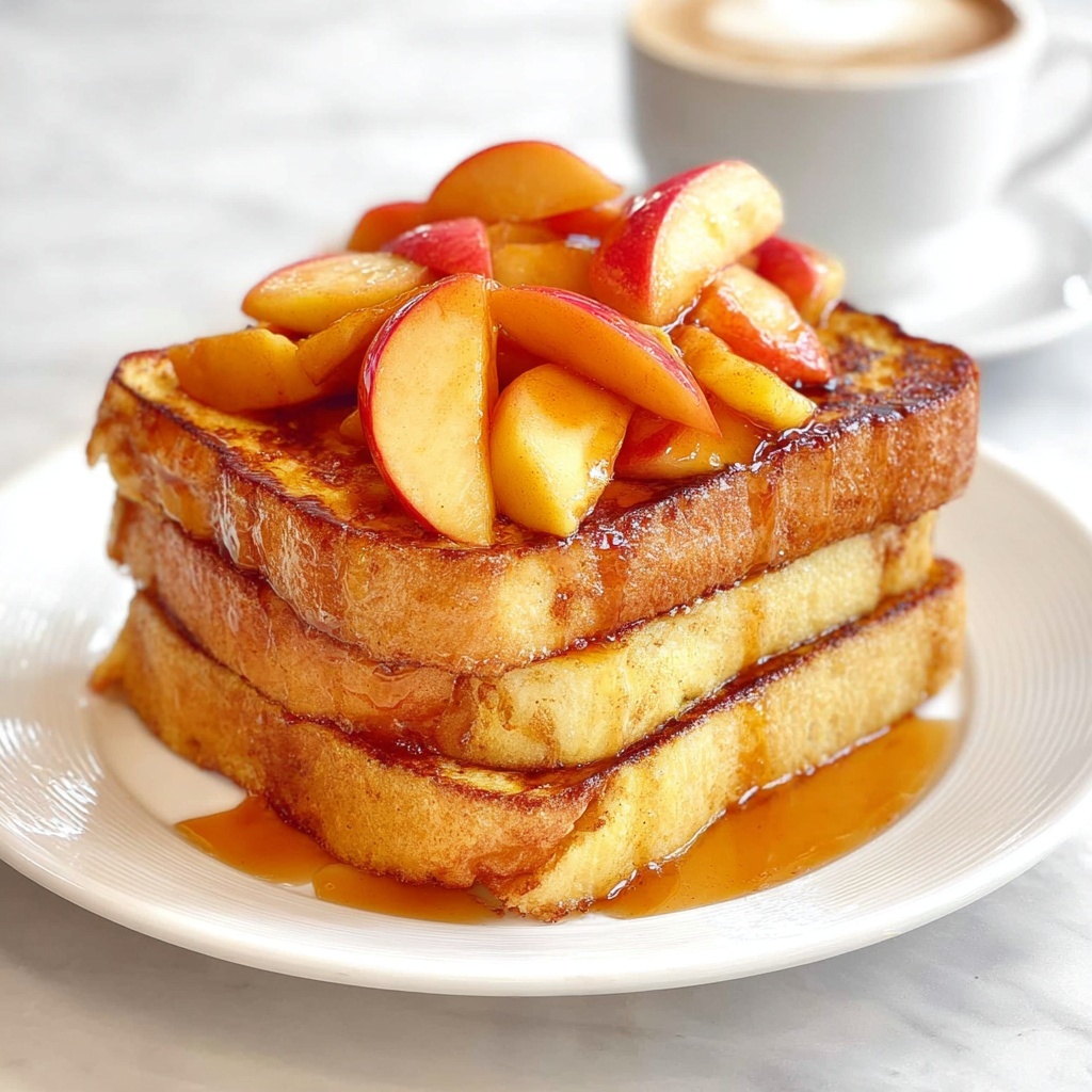 Fast French Toast with Cinnamon Apples Recipe - Recipe Image