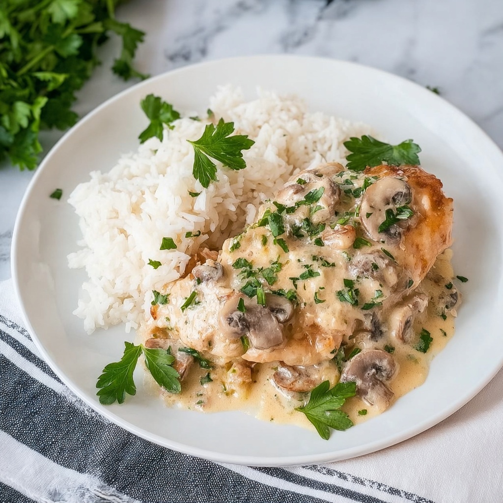 Champagne Chicken with Mushrooms and Shallots Recipe - Recipe Image