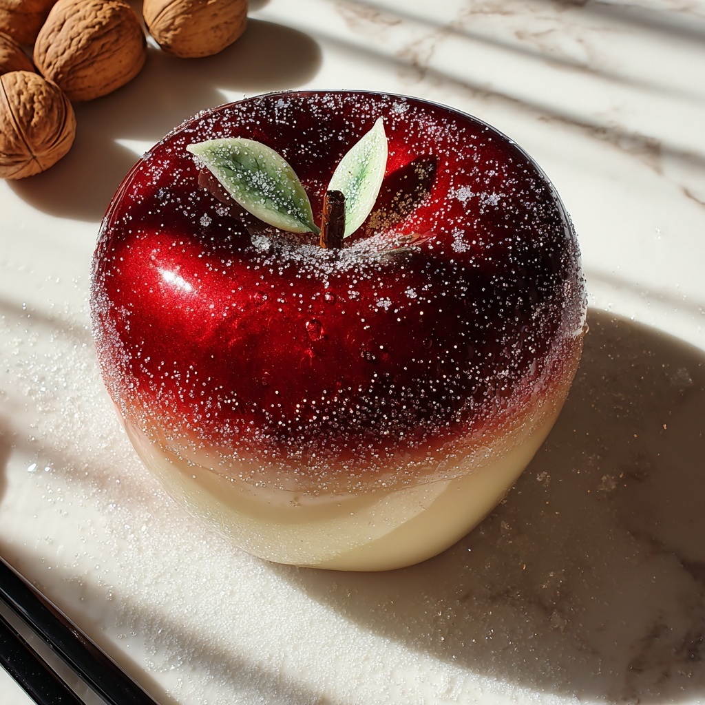White Sparkle Candy Apple Recipe - Recipe Image