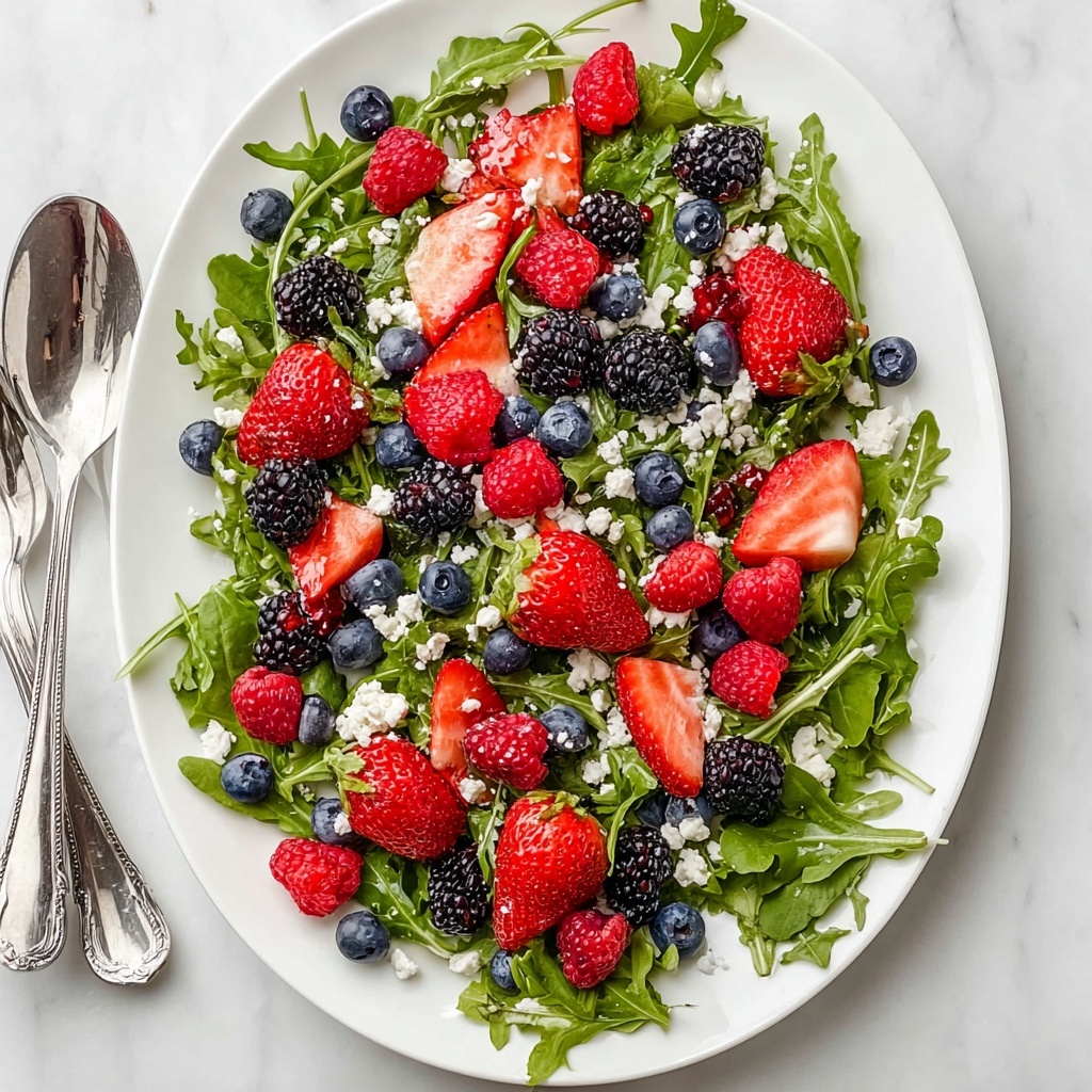 Berry Arugula Salad Recipe - Recipe Image