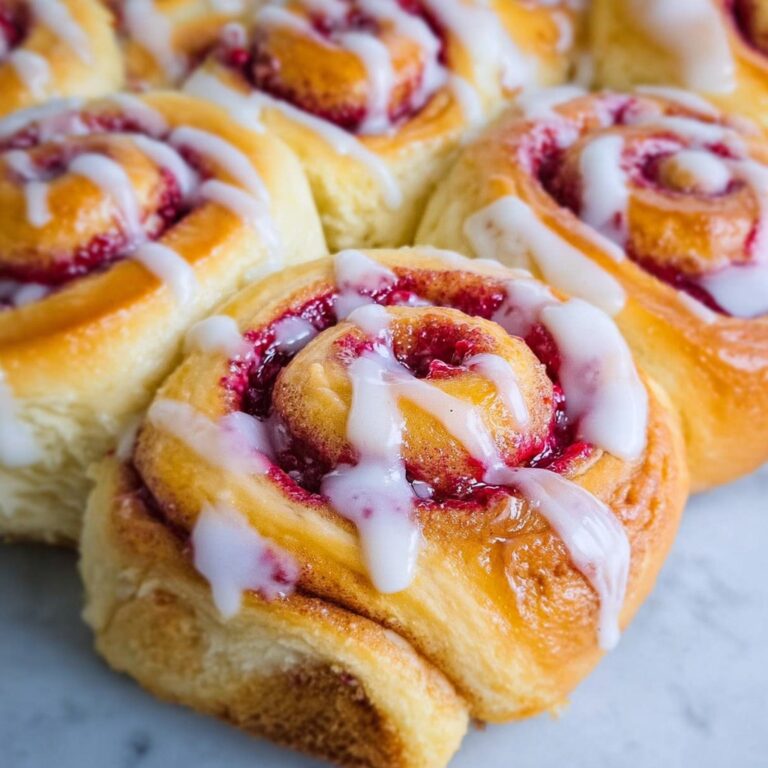 Raspberry Sweet Rolls with Coconut Cream Cheese Frosting Recipe
