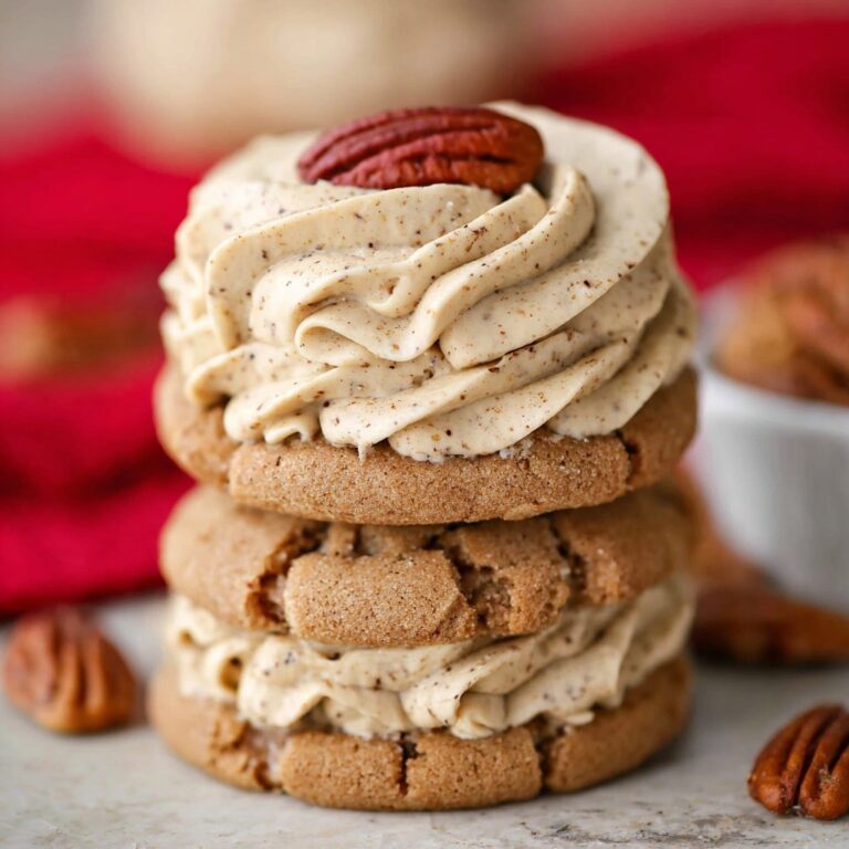 Soft Cinnamon Cookies with Maple Pecan Frosting Recipe