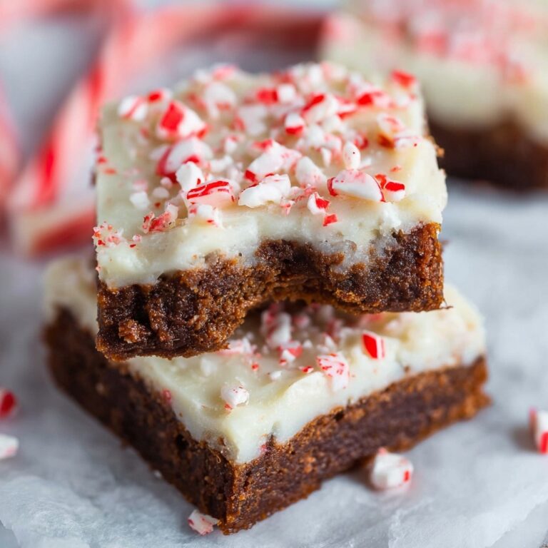 Peppermint Ginger Bars with Buttercream Frosting Recipe