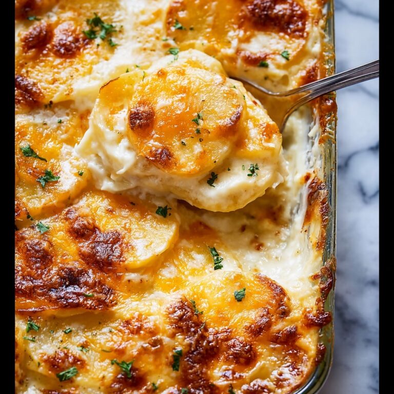 Homemade Scalloped Potatoes with Cheese Recipe
