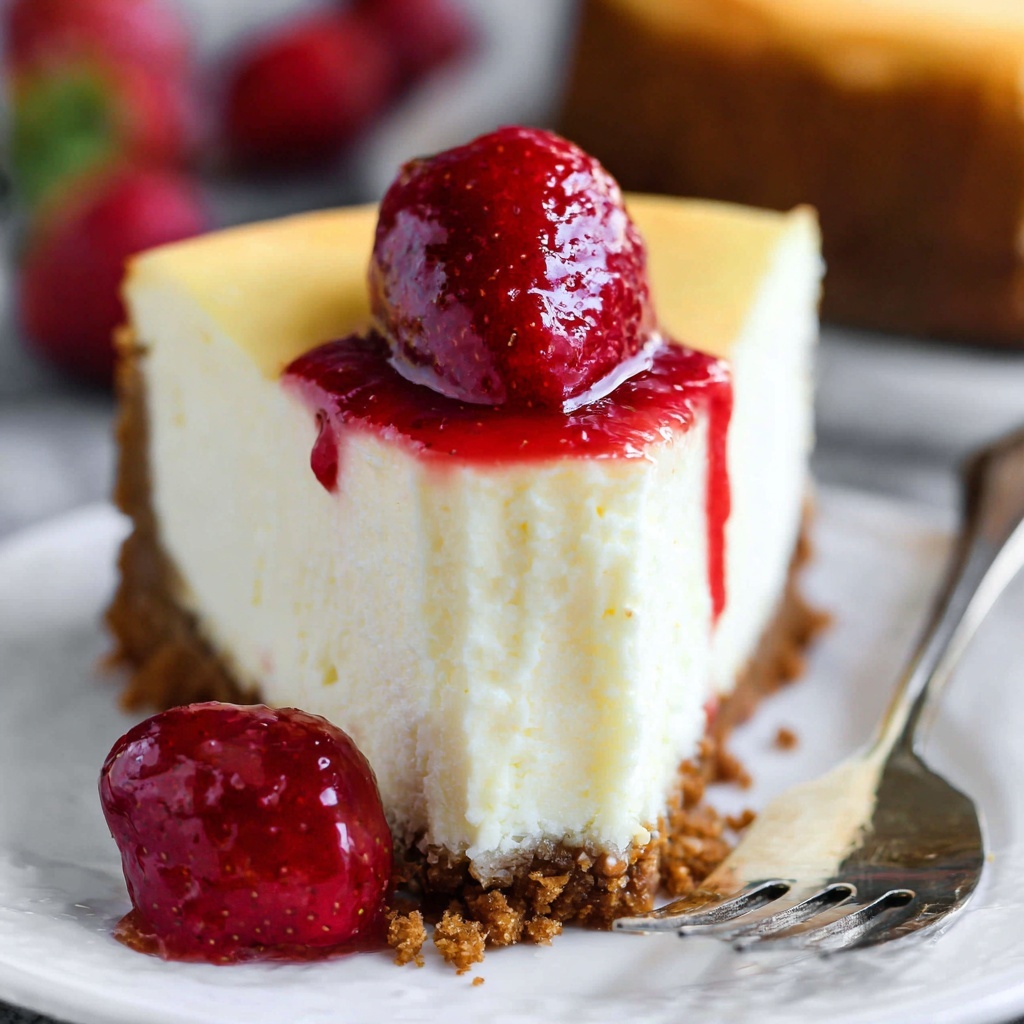 Classic Baked Cheesecake with Graham Cracker Crust Recipe - Recipe Image