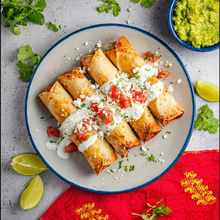 Air Fryer Chicken and Chipotle Taquitos Recipe