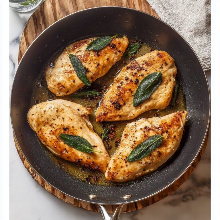 Garlic Brined Chicken with Crispy Sage Recipe