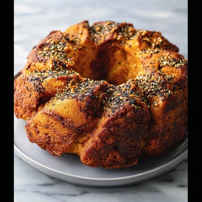 No-Knead Savory Monkey Bread with Herbs, Nuts, and Cheddar Recipe
