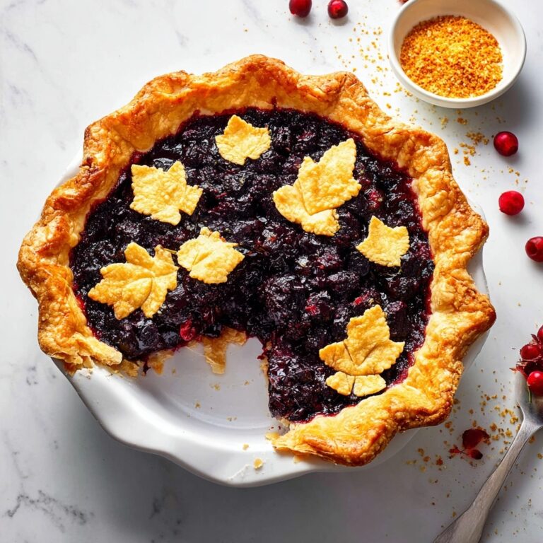 Cranberry Pie with Flaky Crust and Orange-Infused Filling Recipe