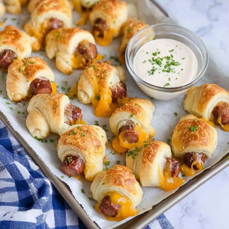 Pigs in a Blanket with Cheddar, Ranch, and Parmesan Recipe