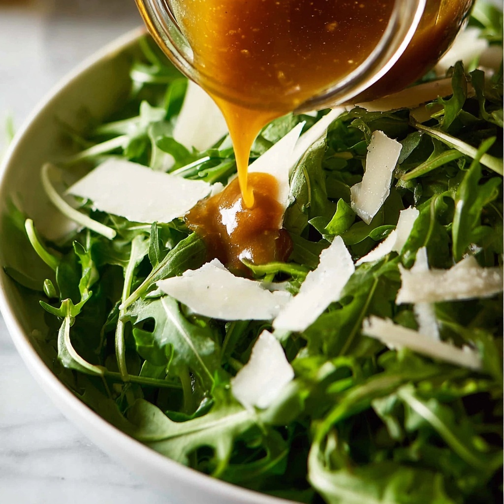 Rocket Salad with Balsamic Dressing and Shaved Parmesan Recipe - Recipe Image