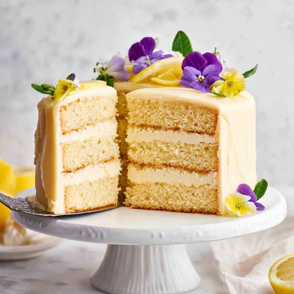 Lemon Cake with a Secret Fluffy Lemon Frosting Recipe - Recipe Image