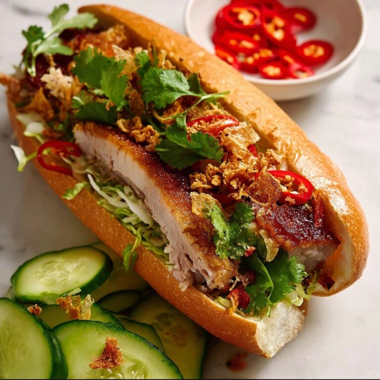 Crispy Pork Belly Banh Mi Recipe