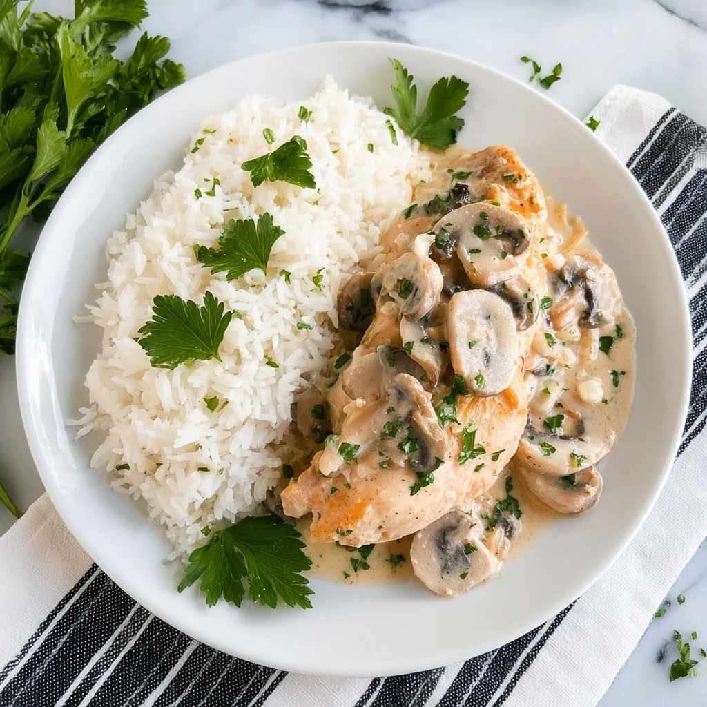 Champagne Chicken with Mushrooms and Shallots Recipe - Recipe Image