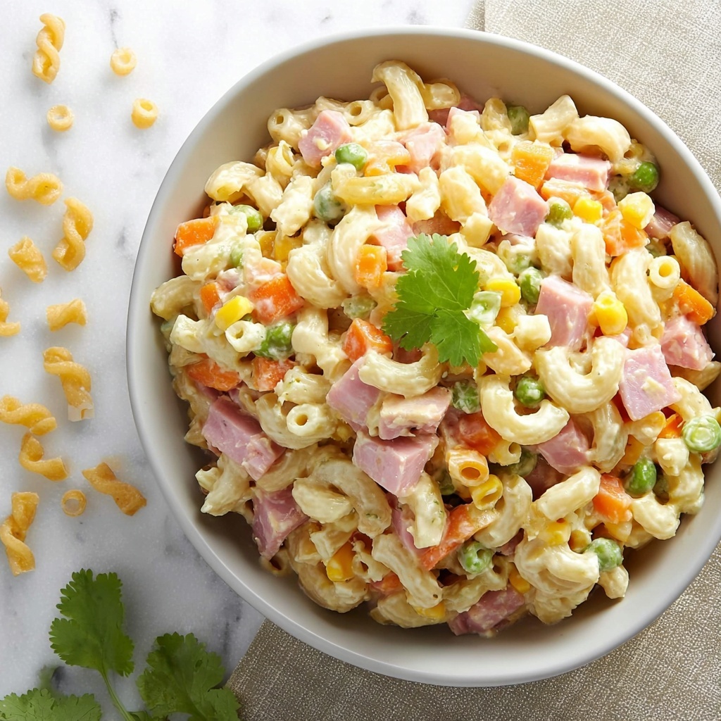 Mexican Macaroni Ham Salad Recipe - Recipe Image