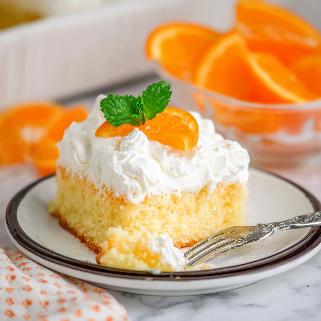 Creamsicle Orange Poke Cake Recipe - Recipe Image