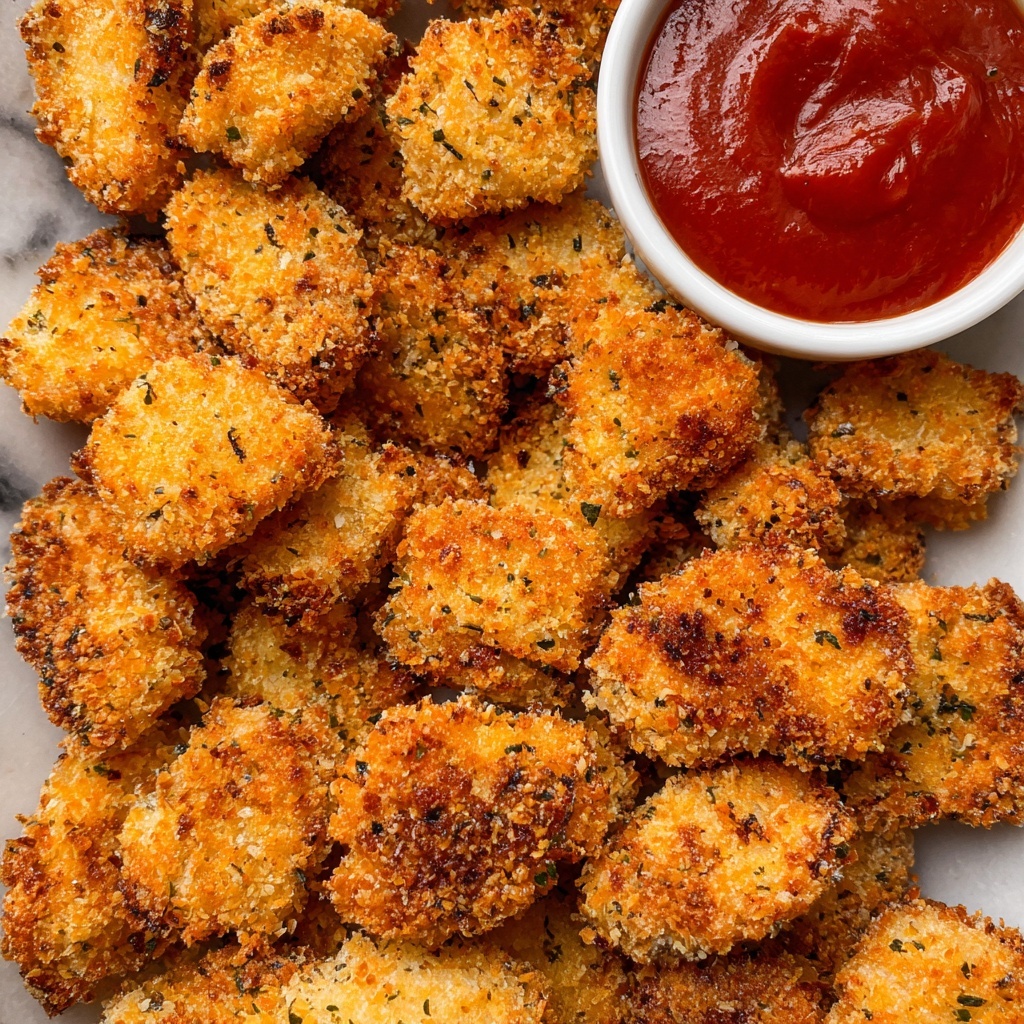 Crispy Popcorn Chicken with Spicy Hot Sauce Recipe - Recipe Image