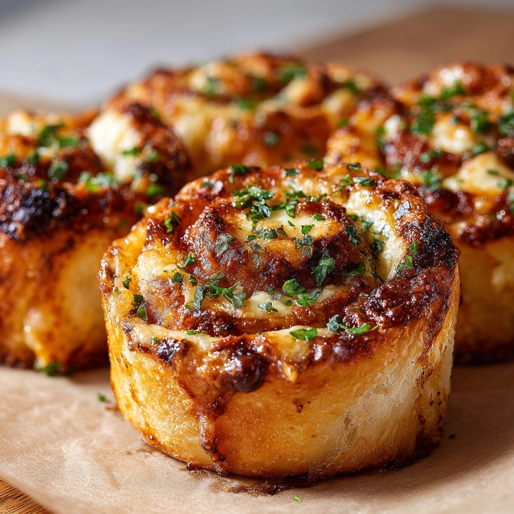 Cajun Blackened Chicken Alfredo Pizza Rolls Appetizer Recipe - Recipe Image