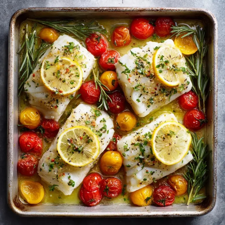 Easy Mediterranean Baked Fish Recipe