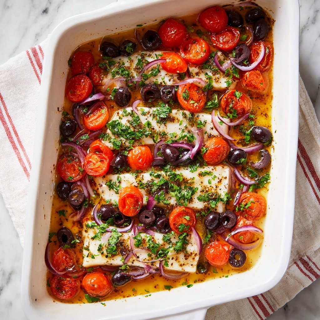 Mediterranean Baked Cod Recipe - Recipe Image