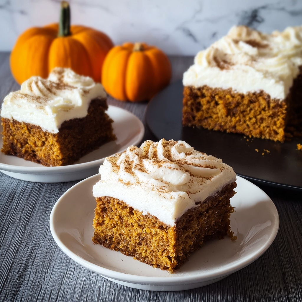 Spiced Baked Pumpkin Bars with Creamy Frosting Recipe - Recipe Image