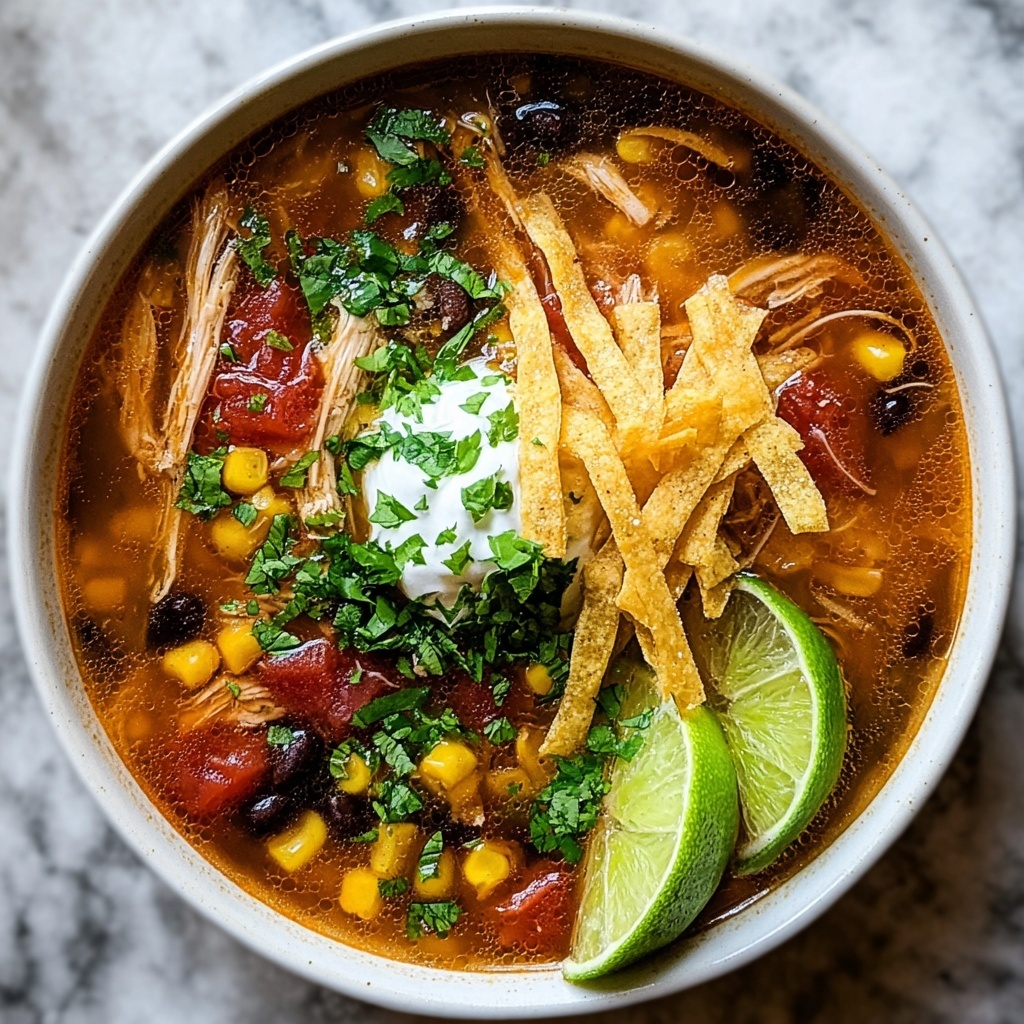 Crock Pot Chicken Tortilla Soup Recipe - Recipe Image
