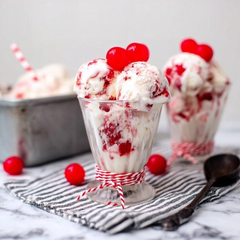 No-Churn Cherry Ice Cream Recipe