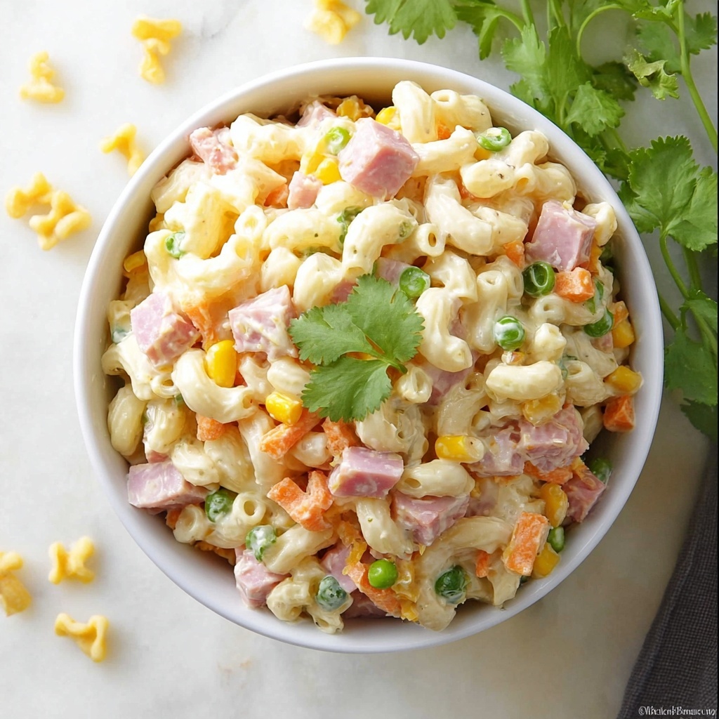 Mexican Macaroni Ham Salad Recipe - Recipe Image