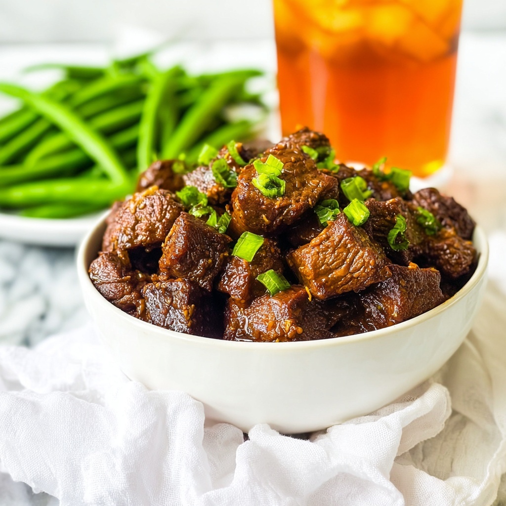 Honey Bourbon Steak Tips Recipe - Recipe Image
